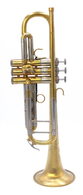 Pre-Owned Early S.E. Shires Model AHWSE Trumpet in Raw Brass 