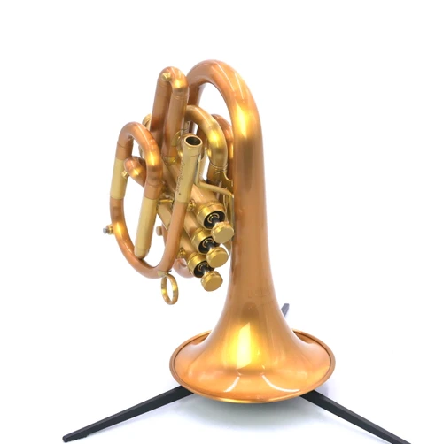 FULL SATIN beast!   CarolBrass CPT-7090-RLM  DIZZY  Pocket  Trumpet