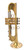 Pre-Owned Taylor Chicago Custom Trumpet in Raw Brass 