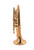 The CarolBrass CCR-9990RSM Bb Cornet in Clear Lacquer 