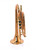 The CarolBrass CCR-9990RSM Bb Cornet in Clear Lacquer 