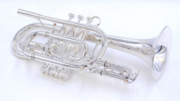 Brasspire Unicorn Cornet with Dual Triggers:  A great 1st  brass band cornet or solo instrument