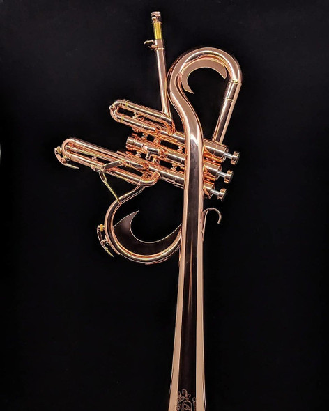 Adams Custom Reverse Flugelhorn (Chief Xian aTunde Adjuah model) in Rare Copper Plate!