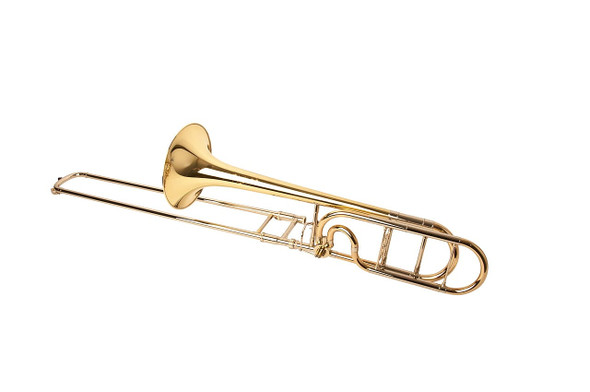 Manchester Brass Professional Tenor Trombone with Red Brass Bell