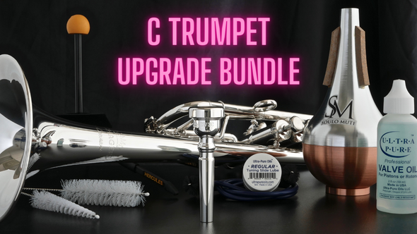 C Trumpet Upgrade Bundle! Includes Schagerl 'Caracas' C Trumpet, ACB MV3C, Jo-Ral Straight Mute, Trumpet Stand, and Cleaning Kit!