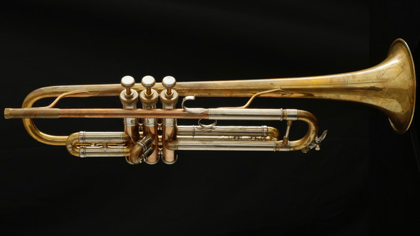 1933 New York Bach 7/6 Trumpet in Raw Brass