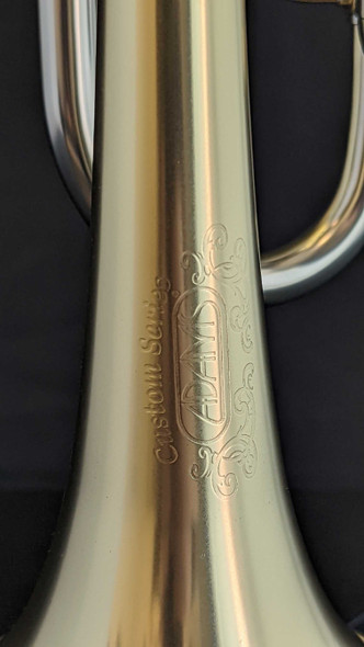 Super Rare Treat! Custom Adams ML bore  A4LT Trumpet in Satin Gold Lacquer!
