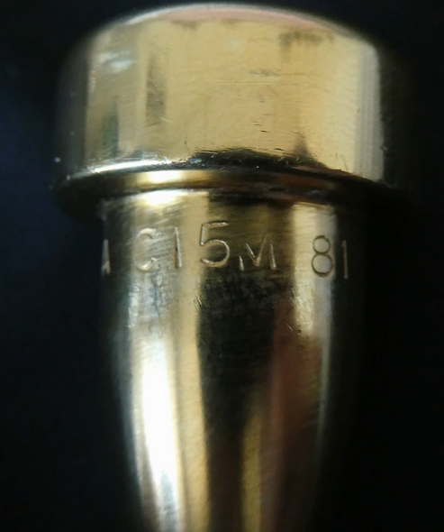 Monette Prana C15M 81 Trumpet Mouthpiece in Gold Plate! Lot 130