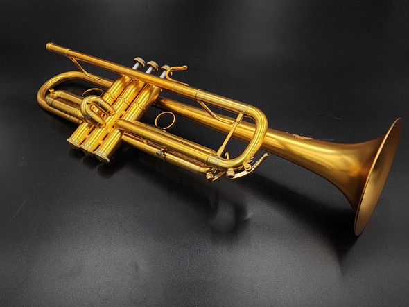 B&S MBX3 Heritage Trumpet in Brushed Gold Lacquer!