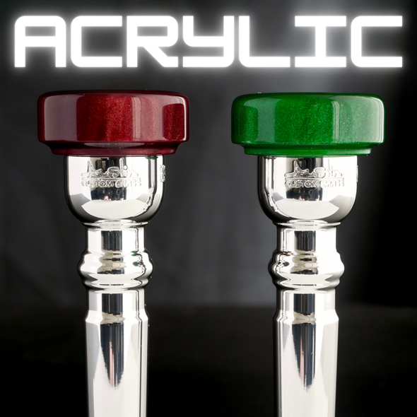 The NEW Standard Series Austin Custom Brass Custom Trumpet Mouthpieces with Acrylic Rim (new for 2024)