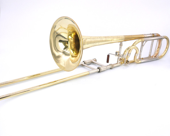Pre-Owned  Shires Large Bore Tenor Trombone with F Attachment and Pre-Eastman Bell in Clear Lacquer