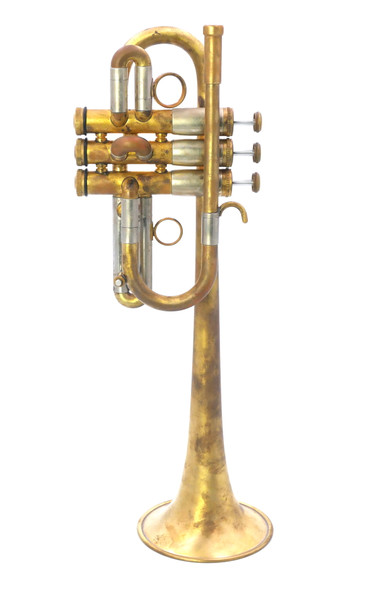 Wonderful  Pre-Owned Chicago Monette STC Eb Trumpet in Raw Brass