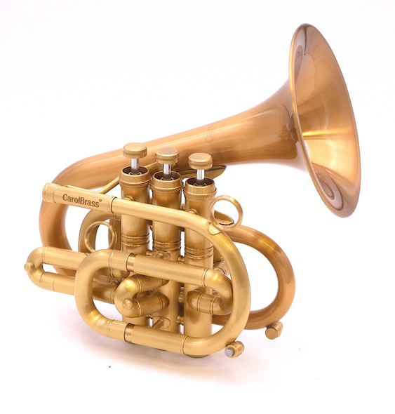 Carolbrass 7000-GLS(D) Pocket Trumpet in Satin Lacquer 