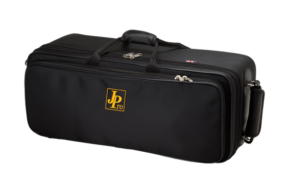 BRASSGIVING  special price! John Packer JP851 Pro Deluxe Double Trumpet Fiberglass Case in Black