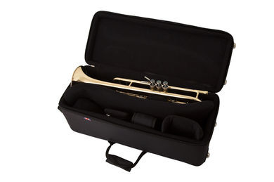 BRASSGIVING  special price! John Packer JP851 Pro Deluxe Double Trumpet Fiberglass Case in Black