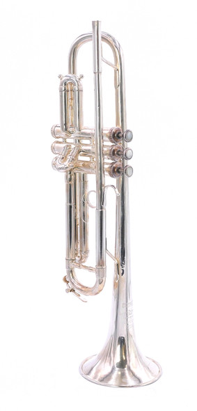 Rare Vintage  1945-6 (?)   Chicago Benge Trumpet in Silver Plate 