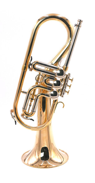 Schagerl Killer King Flugelhorn in Polished Raw Brass