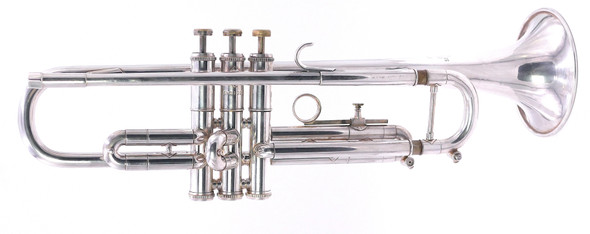 Vintage 1970  Getzen Eterna Severinsen Model Trumpet in Silver Plate 