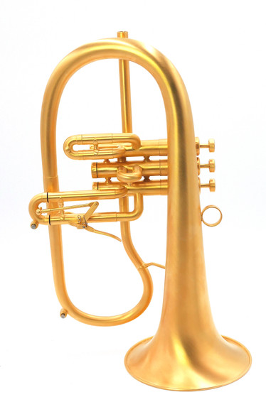 Martin Bohme Aura Flugelhorn in Stunning Brushed Gold Plate