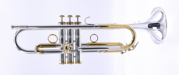 Carolbrass CTR-5000L-GST-Bb-SRL Mariachi Model Trumpet in Silver Plate 