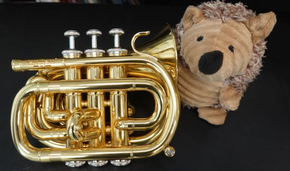  Adorable Carolbrass Mini Pocket Trumpet in Lacquer: Perfect for travel! 