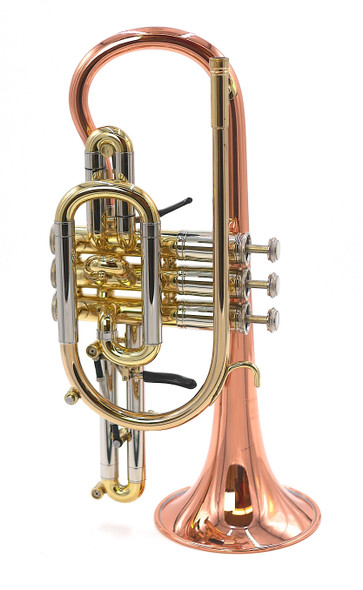 Pre-Owned Getzen 3850 Custom Series cornet in Clear Lacquer 