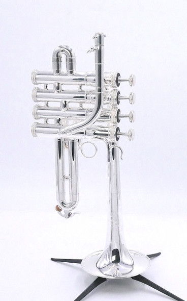 Bundle Deal S.E. Shires Q9 Series Piccolo Trumpet in Silver Plate (includes mute, stand, and mouthpiece pouch)