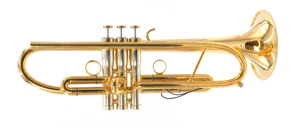 A Rare Beast indeed:   Monette MF Trumpet in Polished  Gold Plate