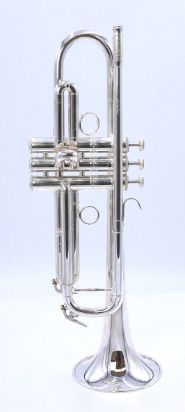 Pre-Owned Carolbrass CTR-5060-L-YLT-Bb-S Trumpet in Silver Plate 