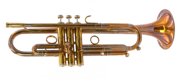 Incredible Custom Carol Brass Custom Bronze 4440L-PSM Trumpet in Amber Lacquer 