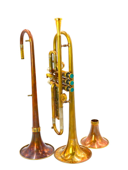 Monster  Del Quadro  Superhorn with three bells, twin tube leadpipe, and MAW valves!