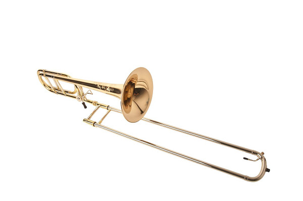 Manchester Brass Professional Tenor Trombone with Red Brass Bell