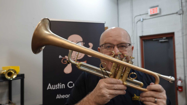 Say Hello to "Big Red" Trent's new Custom KCTC  Trumpet!