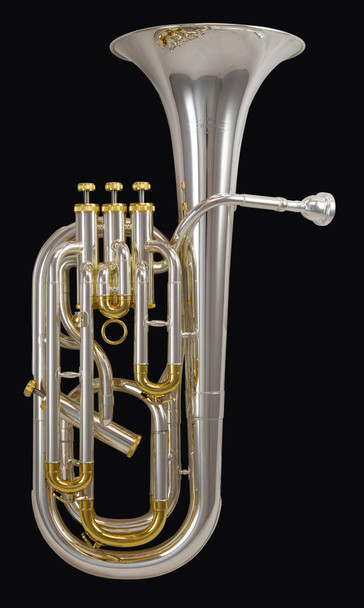 Schagerl James Morrison Baritone in Silver Plate with Gold Trim! 