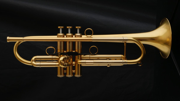 Adams A1v2 Selected Series trumpet full side view