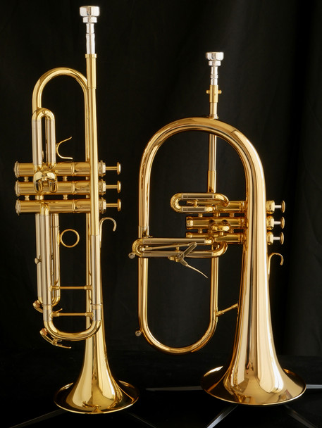 Adams Sonic Bundle! Adams Sonic Bb Trumpet, Adams Sonic Flugel, Gard Bag, ACB mouthpieces, instrument stands, and UP kit!!