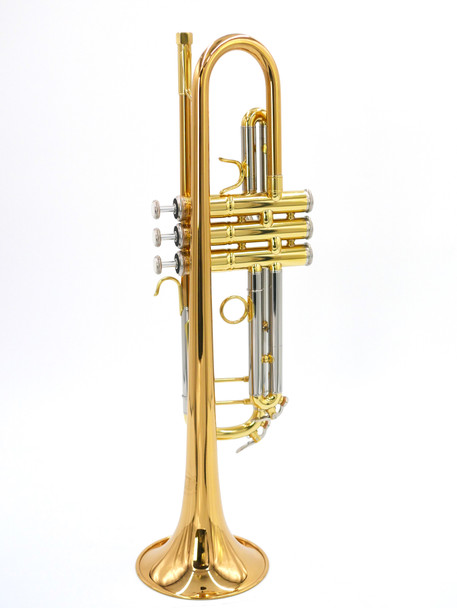 Manchester Brass Professional Bb Trumpet in Clear Lacquer with Gold Brass Bell