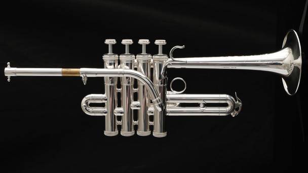 Amazing Shires Model 9Y Custom Series Piccolo Trumpet in Silver Plate!