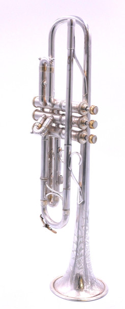 1925 King Liberty Trumpet in Silver Plate 