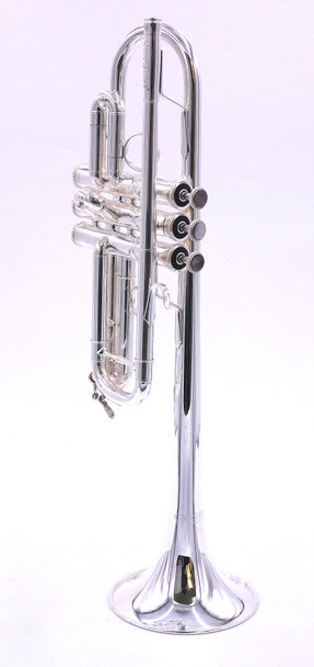 Pre-Owned Carolbrass CTR-5062H-GSS-CS C Trumpet in Silver Plate