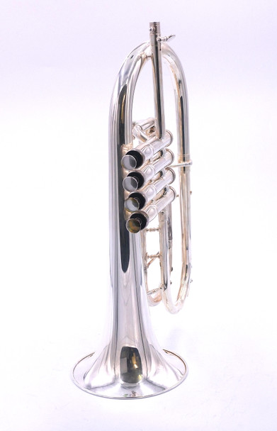 Pre Owned Adams Custom Series F4 Flugelhorn in Silver Plate 