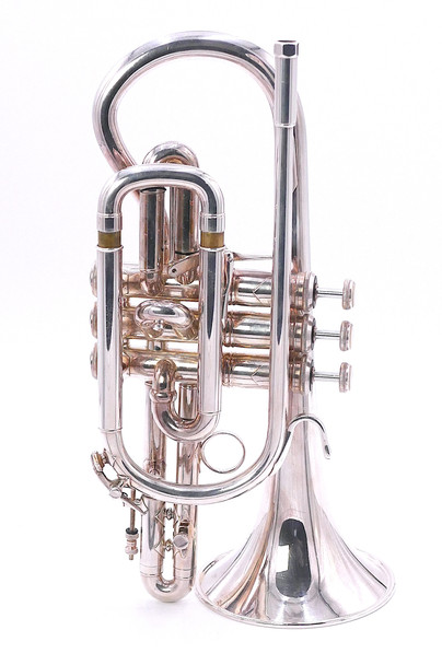 Pre-Owned Bach Stradivarius 184G Cornet in Silver Plate 