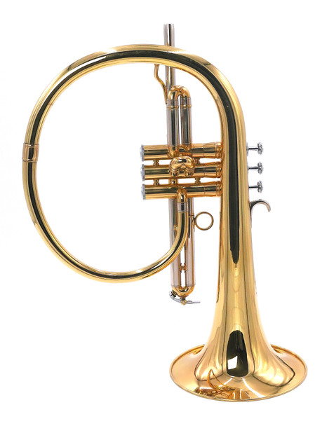 Rare! Mario Corso 4041L Flugelhorn in Clear Lacquer 