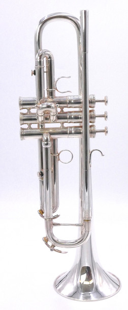 The Classic Commercial Sound! Pre-Owned Calicchio 1s/2 Trumpet in Silver Plate 