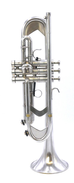Pre Owned  Getzen Genesis 3003 Custom Trumpet in Bushed Silver Finish!   A Stunner! 