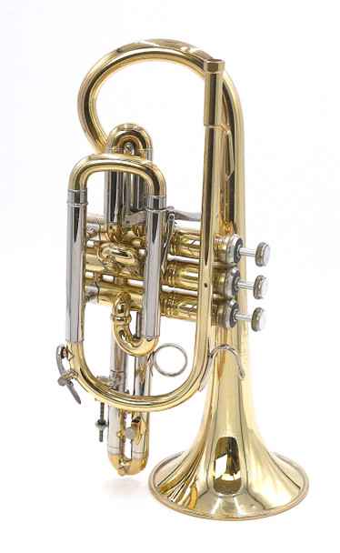  Bach Large Bore  Stradivarius 184  Shepherds' Crook Cornet: Great player!