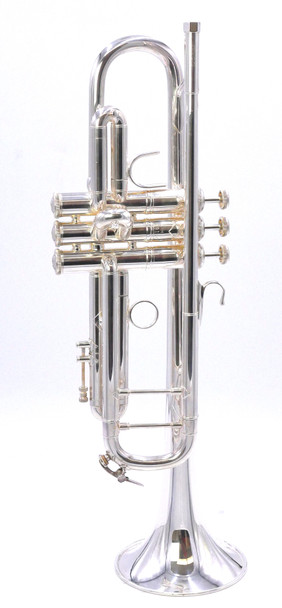 Pre-Owned Bach Stradivarius 37 Medium Bore Trumpet in Silver Plate w/ Melk MTV-525 Leadpipe
