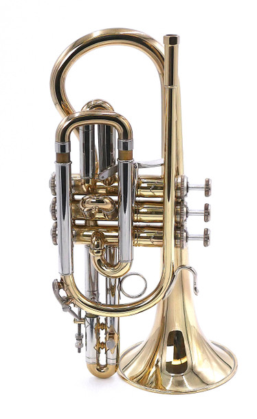Pre-Owned Bach Stradivarius 184 ML Bore Shepherds Crook Cornet in Clear Lacquer
