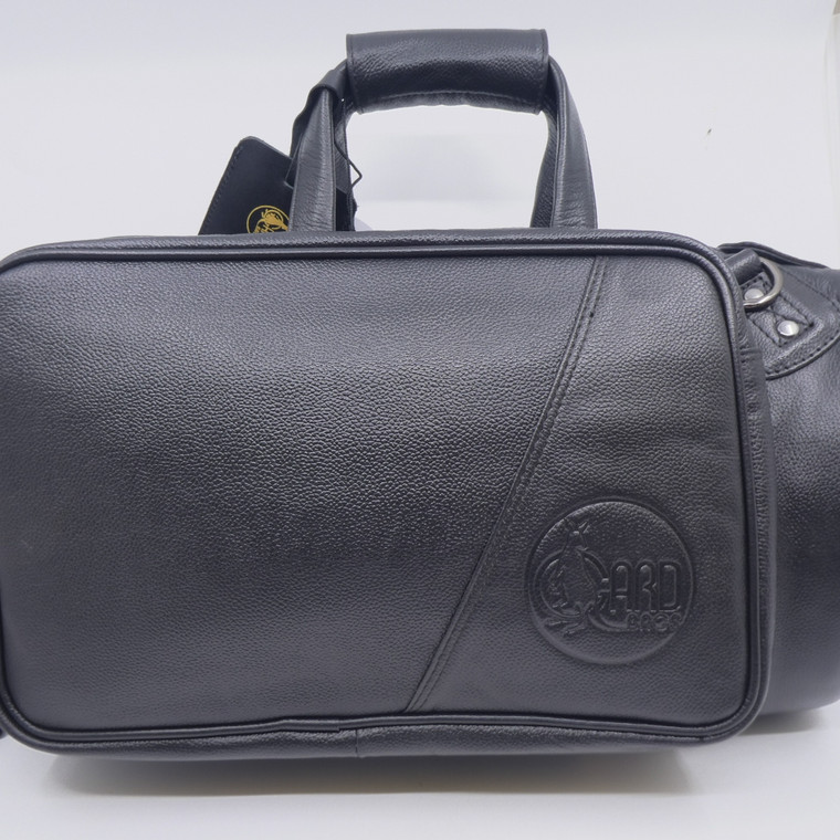 Brand New! Awesome Gard 3-MLK Single Cornet Bag in Black Leather!