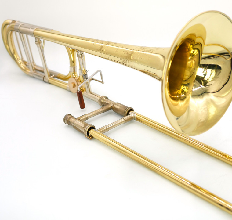 Pre-Owned S.E. Shires Custom .525 Medium Bore Tenor Trombone with #2 Yellow Brass Bell & Shires Rotor F Attachment